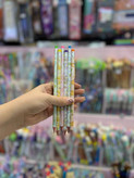 مداد مشکی فانتزی پاک کن دار بسته 6 عددی