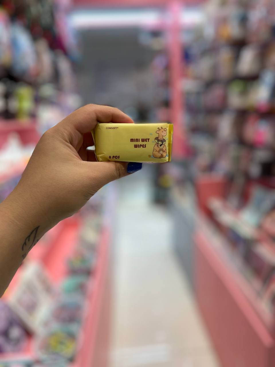 دستمال مرطوب طرح زرافه