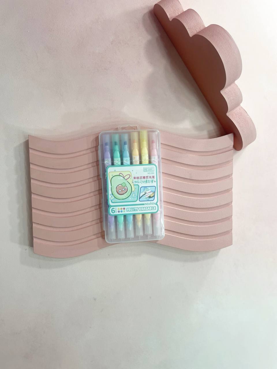 هایلایتر شش عددی پاک کن دار طرح میوه معطر