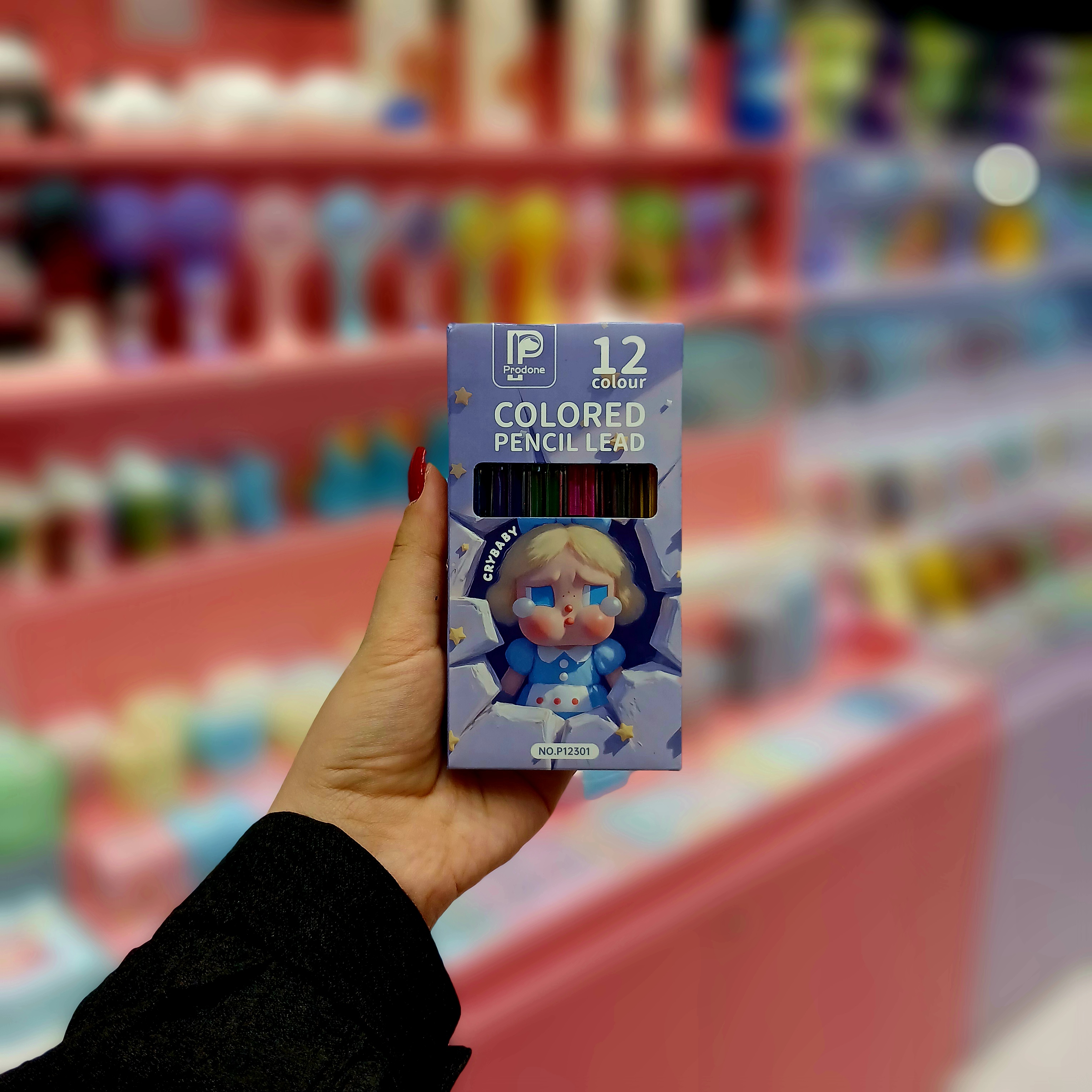 نوک مدادرنگی اتودی ۱۲ عددی طرح کرای بیبی (هر رنگ سه عدد)