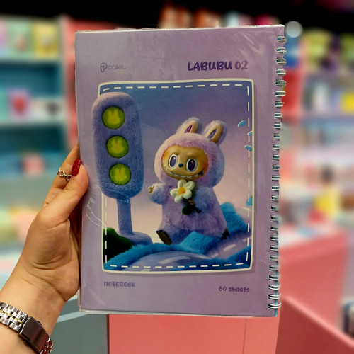 دفتر مشق ۶۰ برگ خط دار طرح لبوبو
