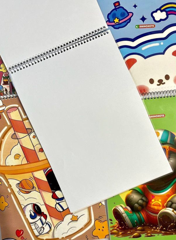 دفتر نقاشی خرگوش توت فرنگی📁۴۰ برگ🔖 a4 پشت وایت برد 🖍️